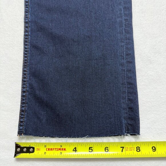 Vigoss Women's Stevie Straight Stretch Raw Hem Blue Crop Denim Jeans Size 29 NWT - Picture 11 of 11